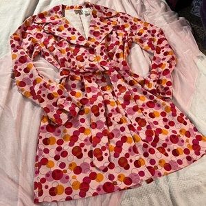 Vintage No Boundaries polka dot duster jacket. Size small